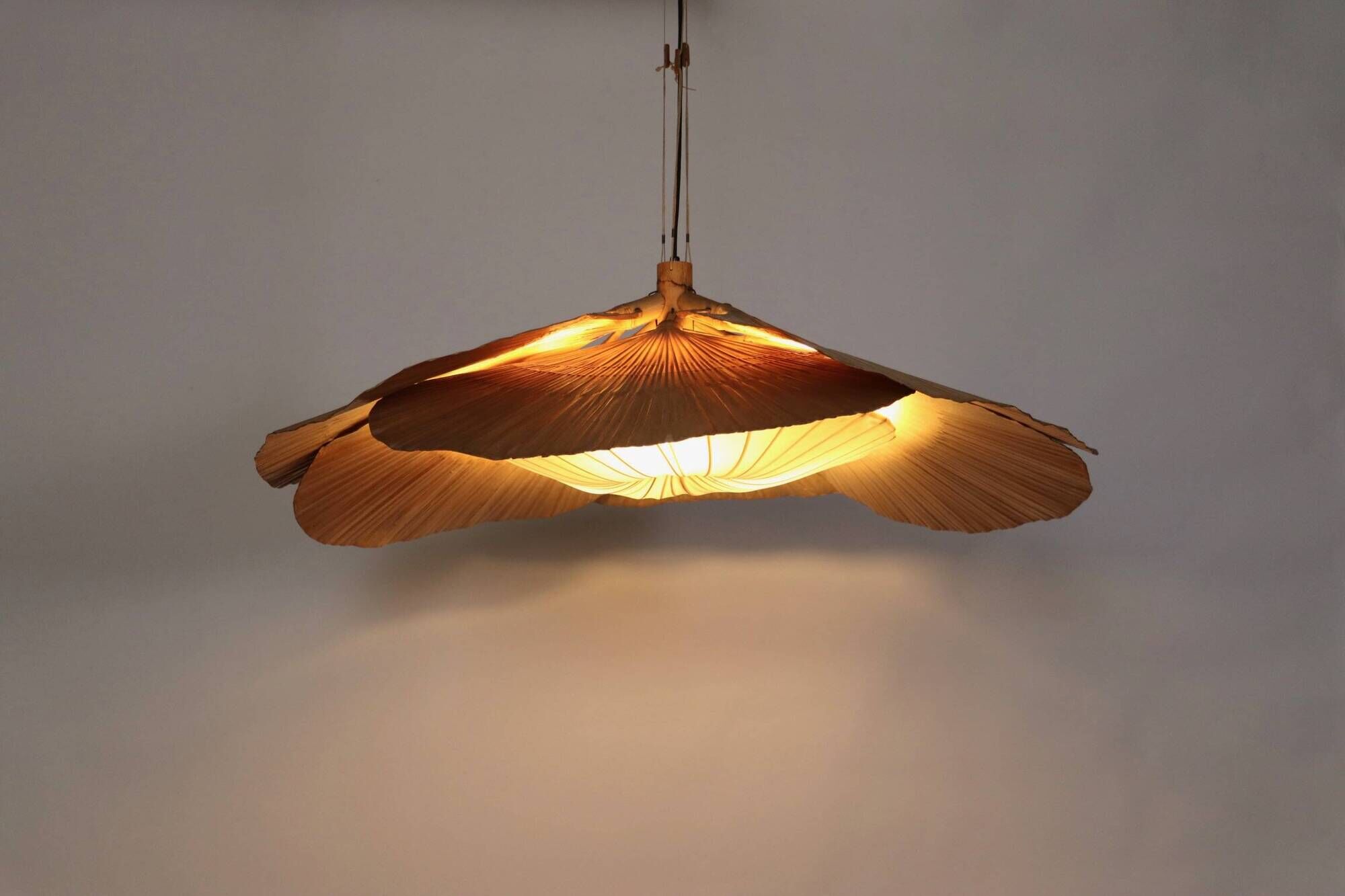 Hana I Chandelier, Uchiwa Series By Ingo Maurer For Design M, Germany, 1970s