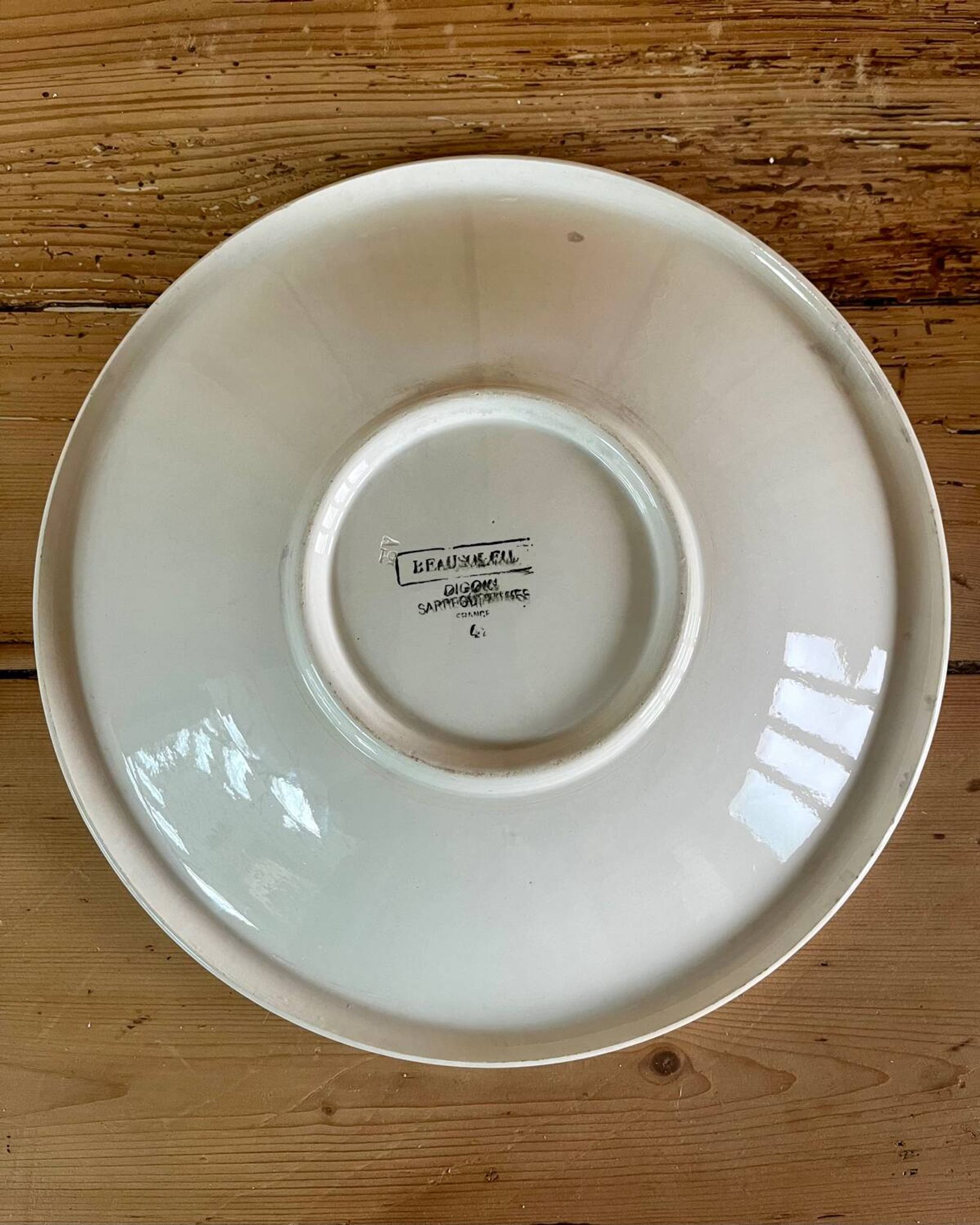 Plat semi-creux Digoin Sarreguemines Beau Soleil