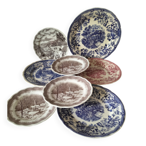 8 anciennes à décor - collection