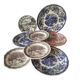 8 old pieces with English decoration – Mismatched collection