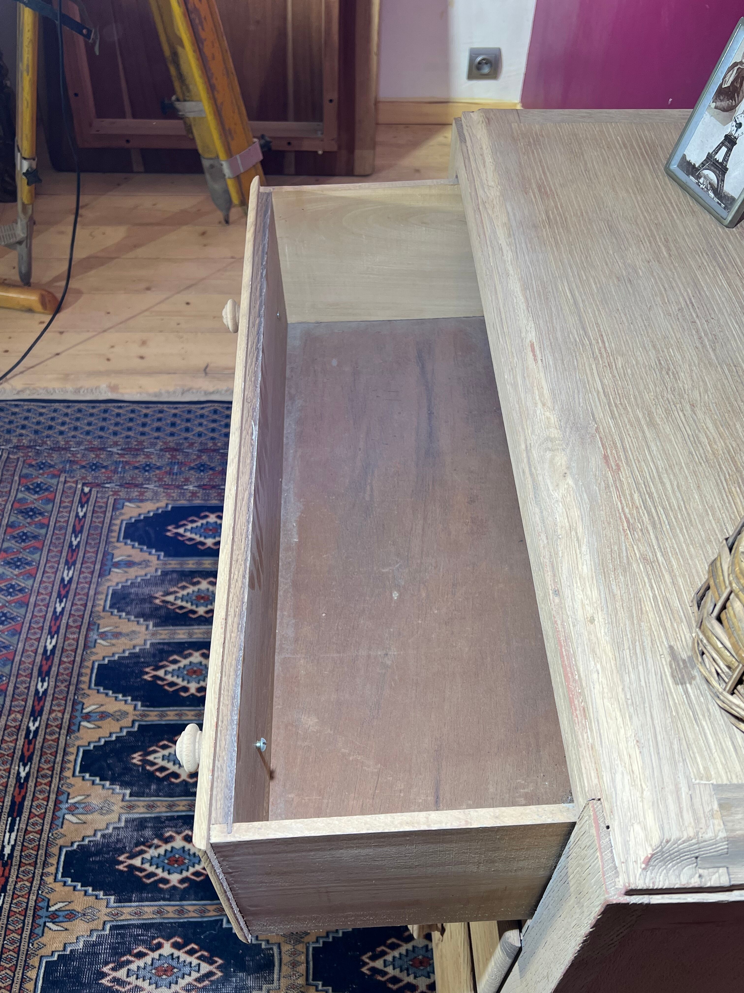 Chest of drawers 3 drawers art deco in wood