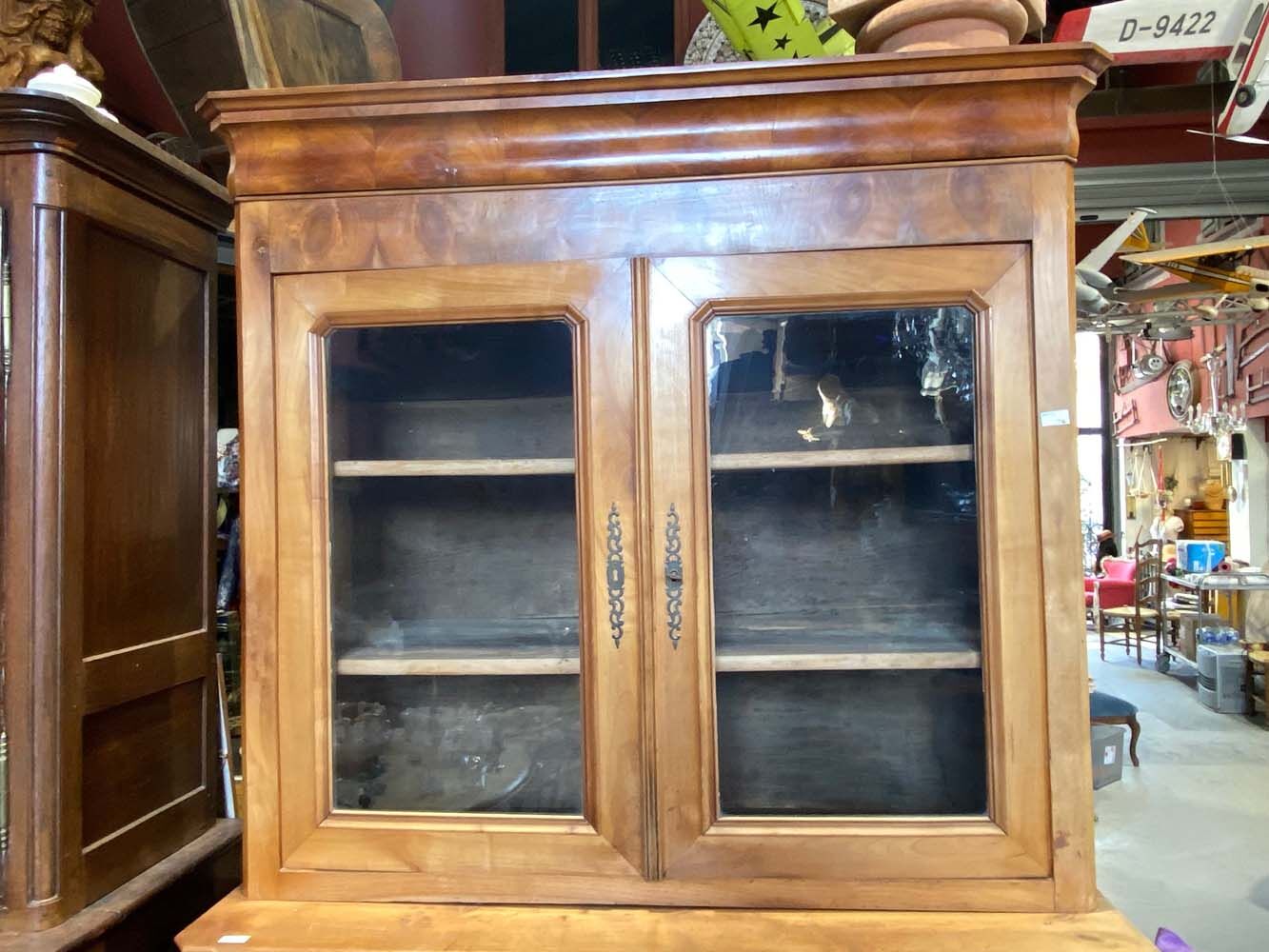 Buffet deux corps, merisier