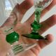 Lot de 4 verres vintage à pied vert