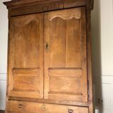 Antique solid wood wardrobe (oak)