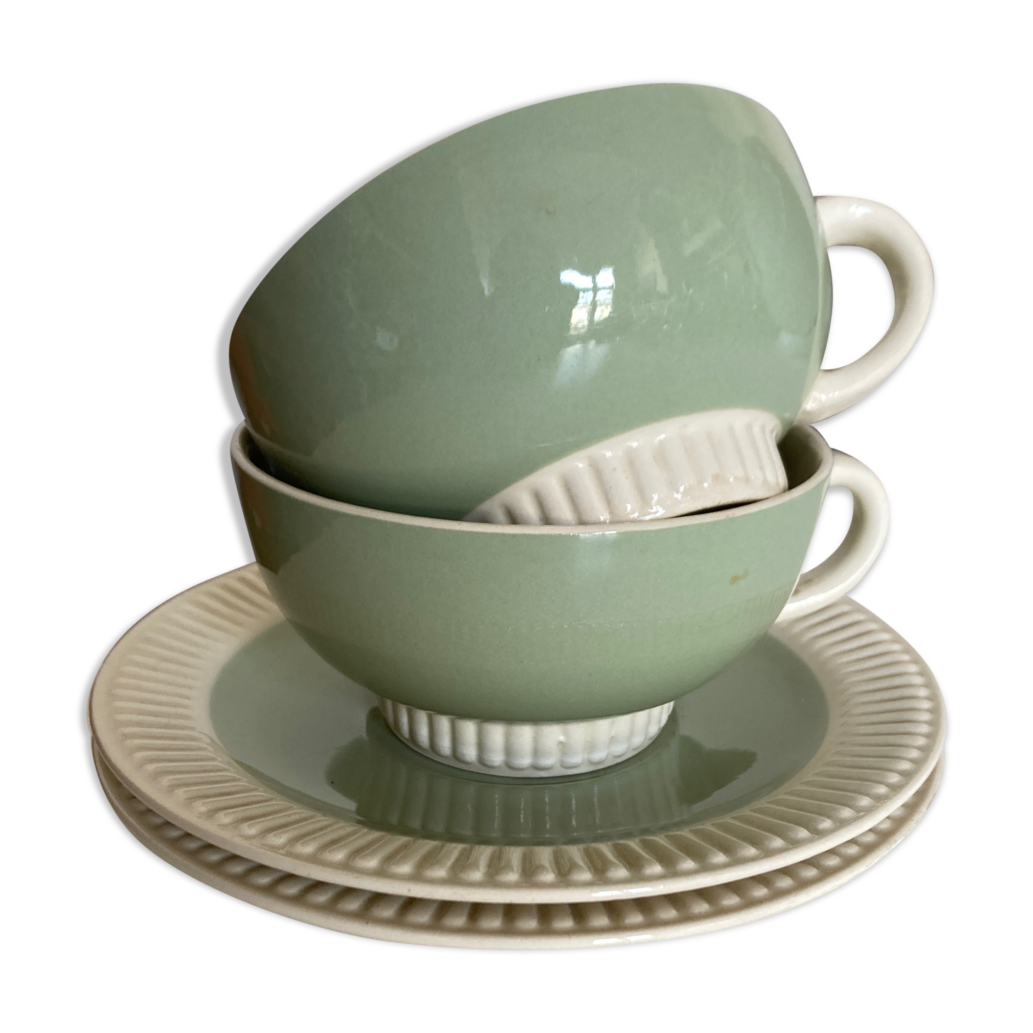 Paire de tasses déjeuners Capri V&B Villeroy 1950