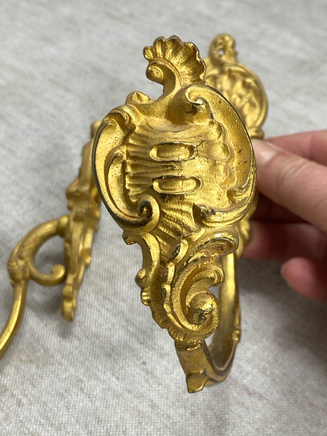 Antique bronze coat hooks