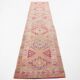 3X12 Pale Red & Pink Soft Turkish Vintage Runner Rug