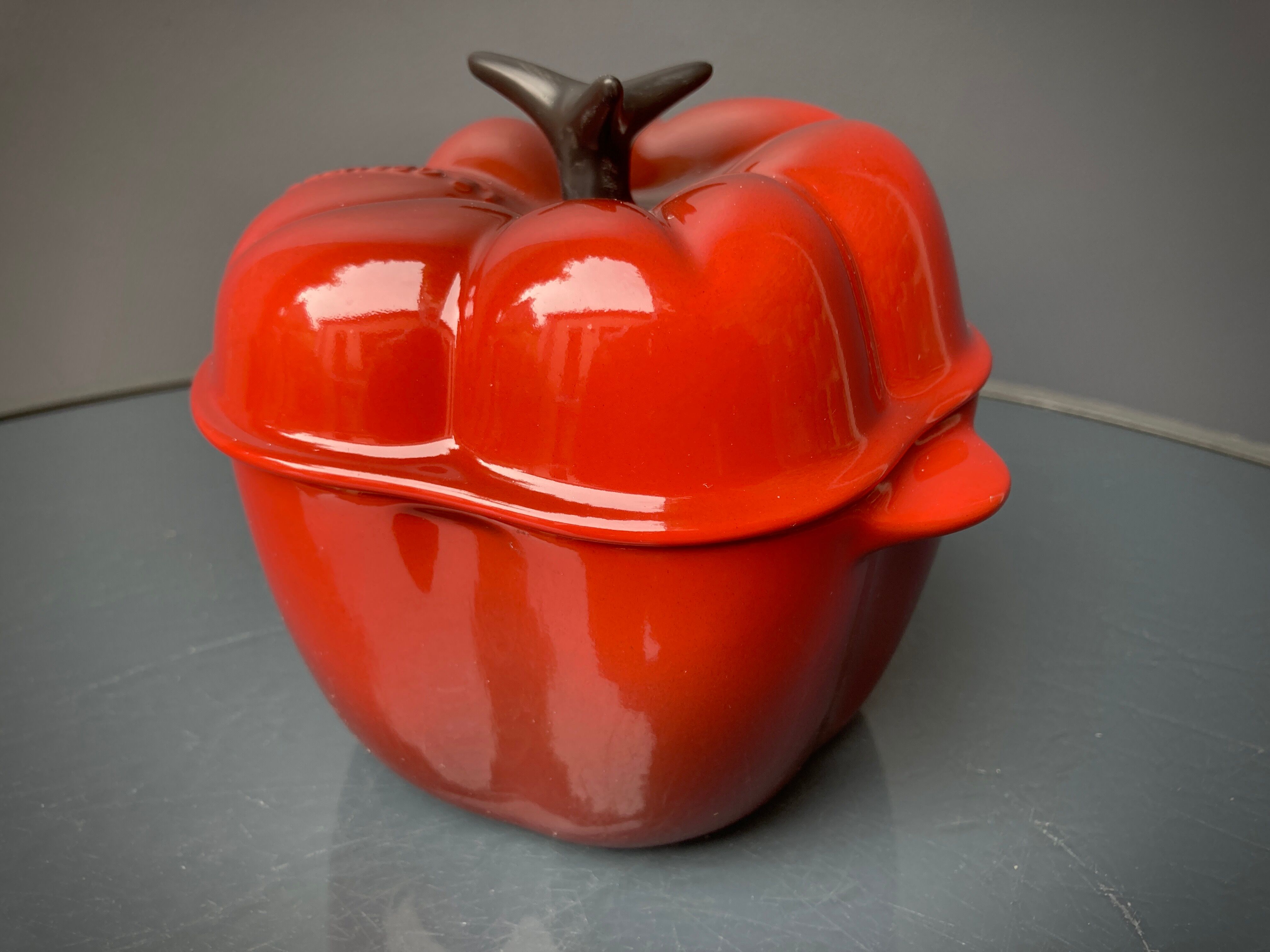 Four Le Creuset ceramic casseroles