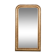 Miroir Louis-Philippe étroit du 19e siècle avec fleurs