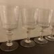 8 old blown glasses, with cut sides, Mirabeau model from Baccarat