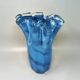 1970s Exquisite "Fazzoletto" Murano Glass Vase by Dogi. Made in Italy