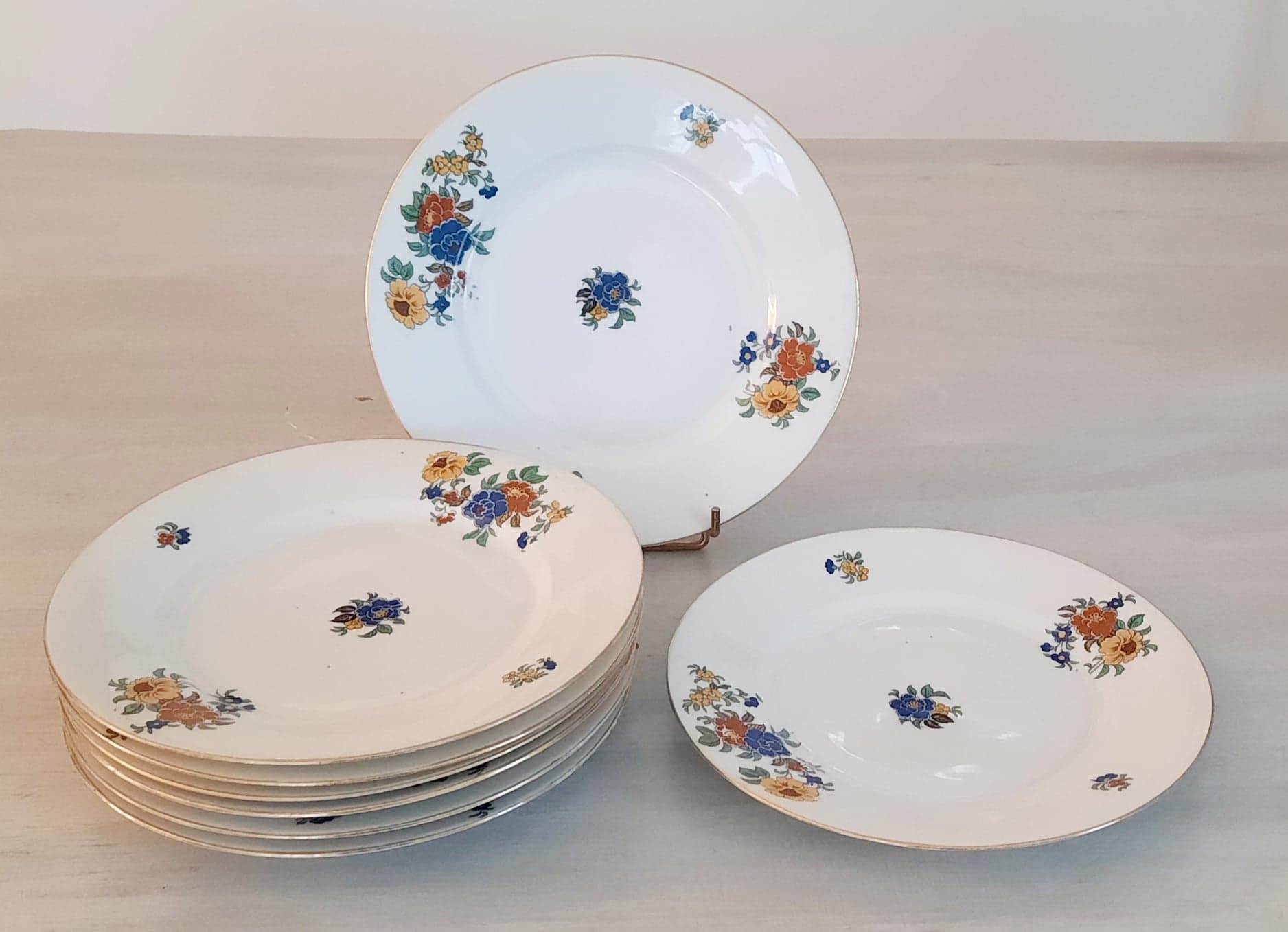 Plates dessert - porcelain - limoges