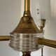 60s brass perspex chandelier