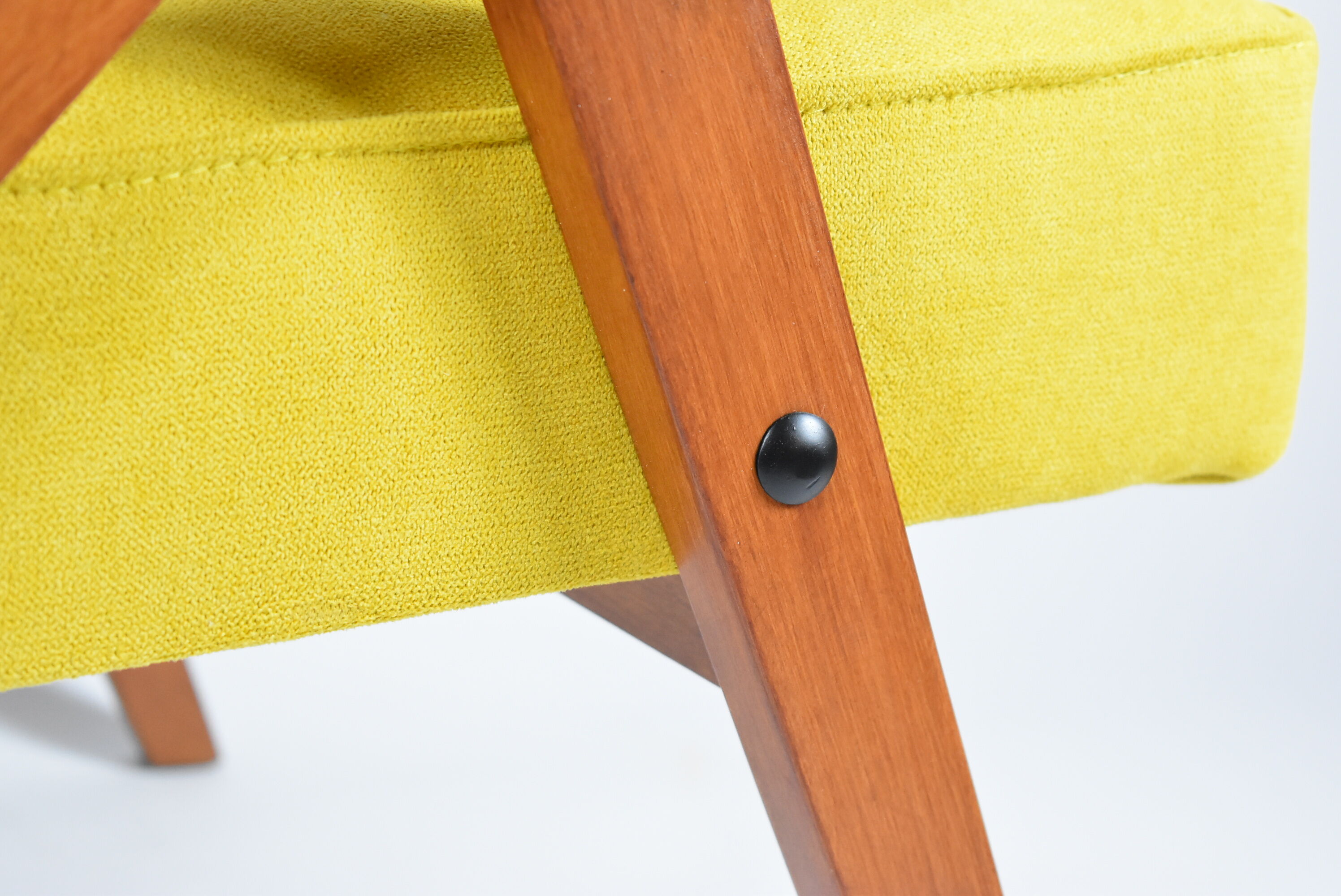 Vintage armchair model VAR, 1960s, restored, yellow