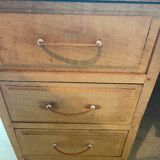 Bureau d'instituteur en chene brut