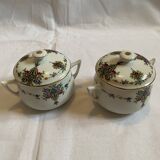 Limoges porcelain sugar bowls