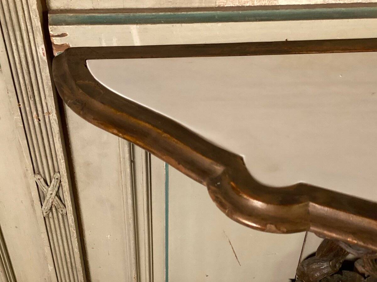 Console en bois sculpté et doré, Italie du Nord, XIXème siècle