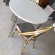 Vintage round table and 2 bistro chairs