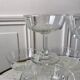 Lot de 10 coupes à champagne en verre cristallin années 50-60