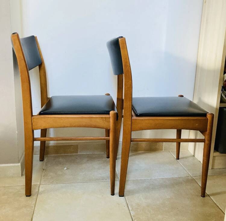 Pair of Scandinavian chairs from the 1960s/70s