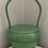 Green lacquered chinese egg basket