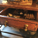 English Renaissance style oak cabinet