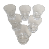 Ensemble de six verres Daum