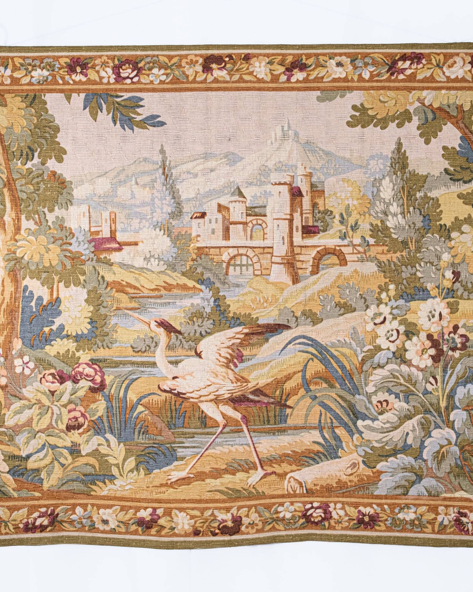 Verdure Tapestry, Robert Four Manufacture, Aubusson, 1980s
