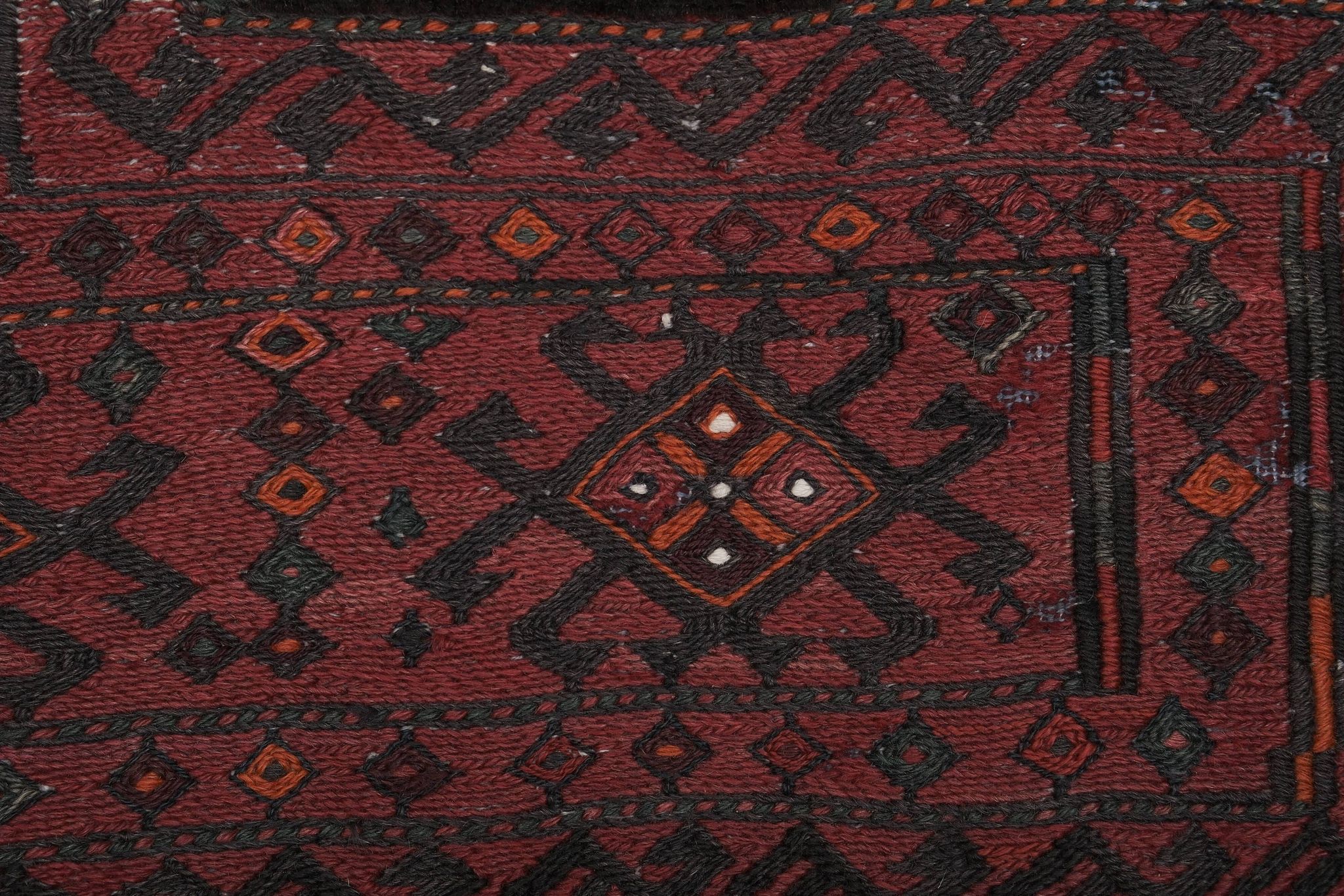 Vintage Turkish Oushak Rug Handwoven 108x276 cm