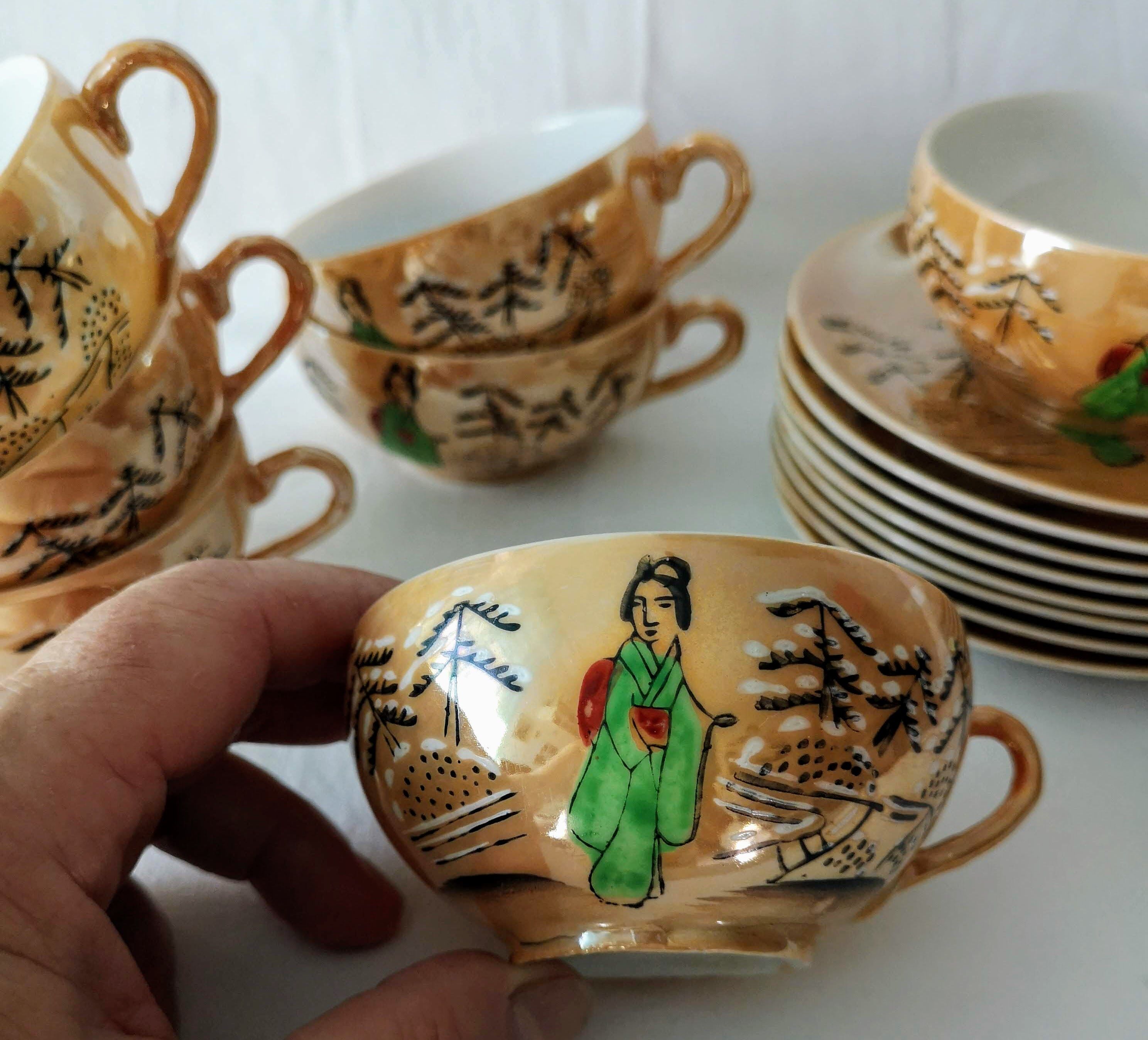 Fine porcelain tea service from Japan