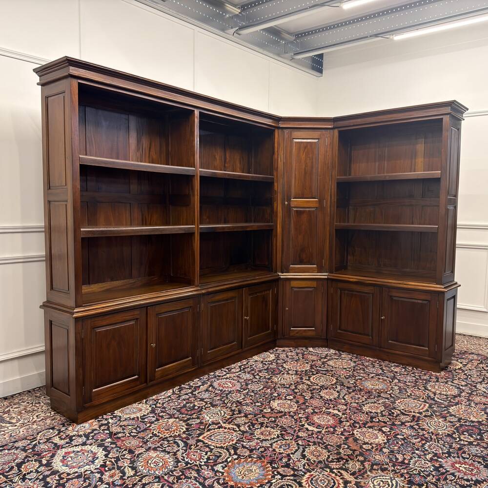 Bibliothèque d'angle classique