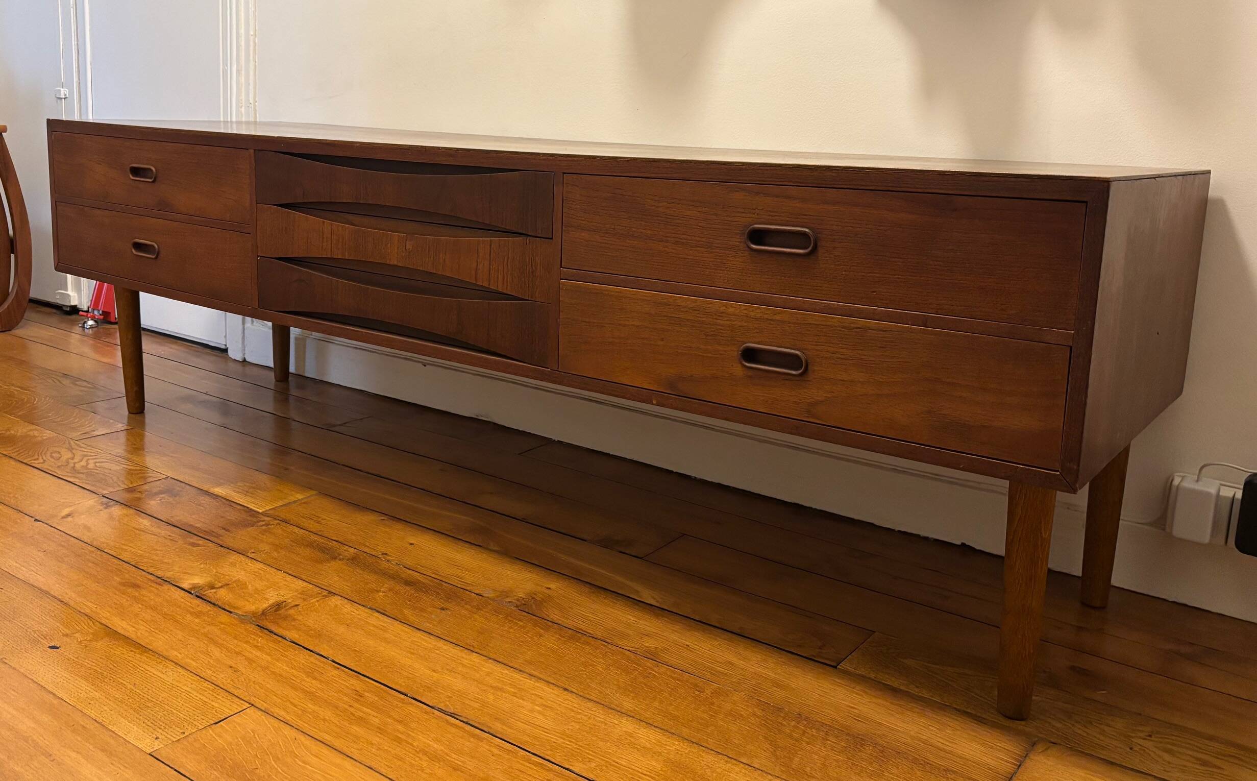 Enfilade vintage scandinave en teck 1960/1970