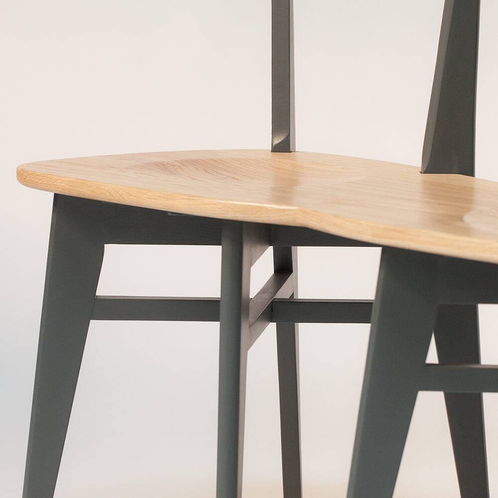 Bench seat vintage bistro chairs