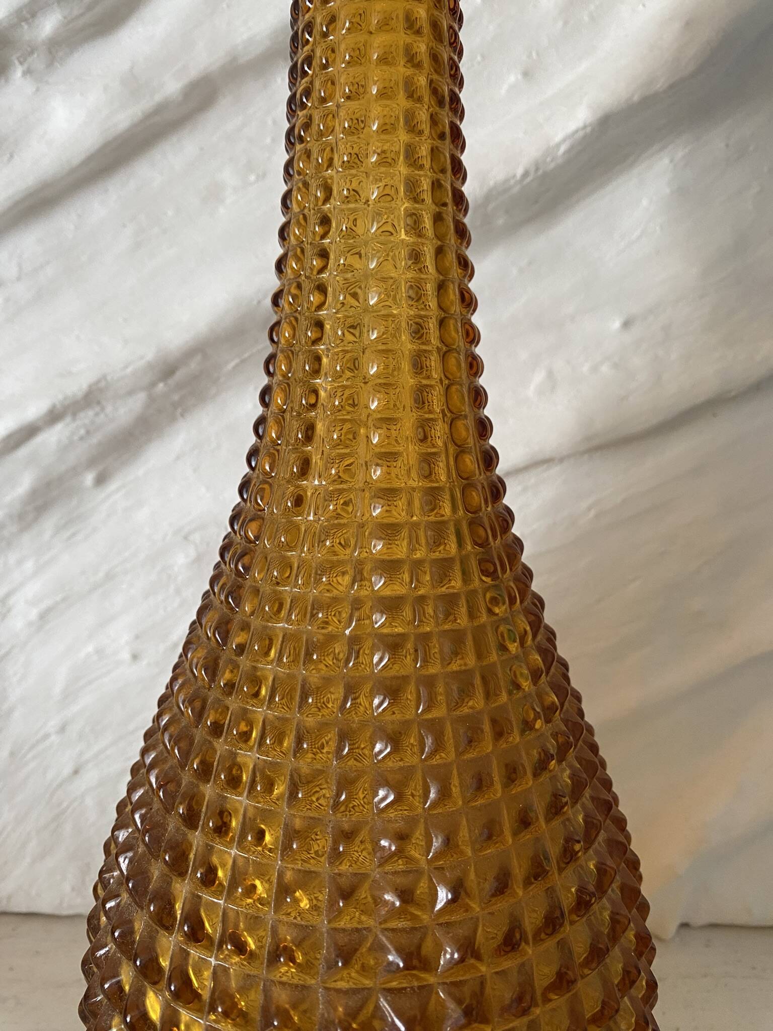 Amber Empoli carafe, Italian carafe from the 60s-70s.