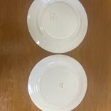 Vintage Montereau Hbcm plate pair