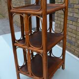 Small rattan bedside table/cabinet