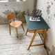 Bureau et chaise enfant pieds compas