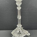 Tripod candle holder stylized foot dolphinfish, glass, very trendy