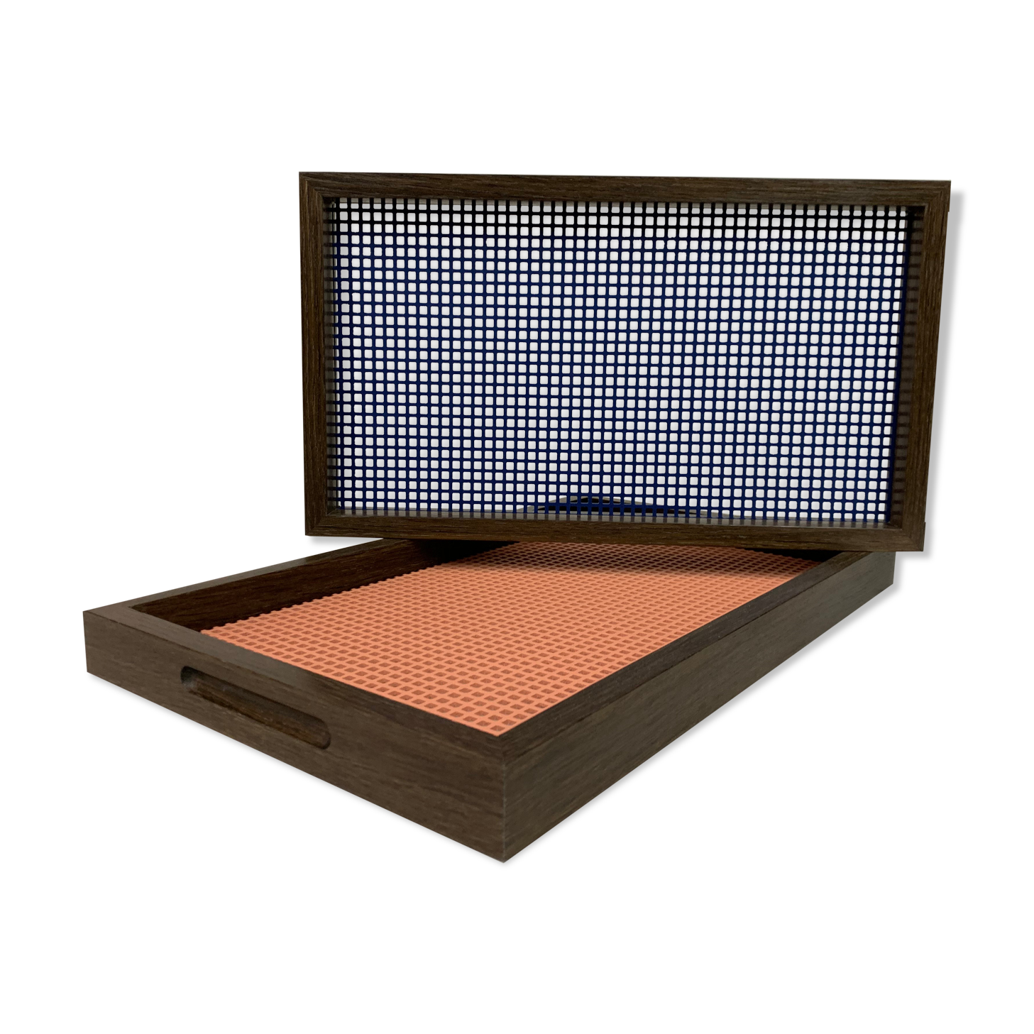 Set of trays (wood: smoked oak)