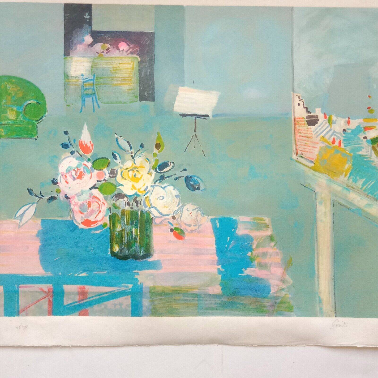 Symphony in Blue Gilles Gorriti 1939 2019 Signed lithograph 36/100