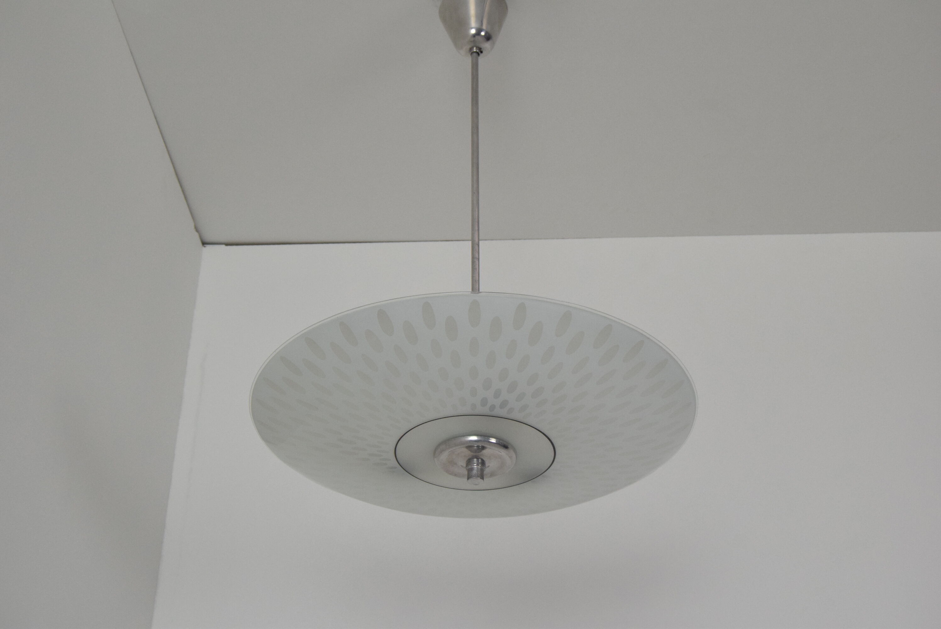 Mid-century Glass pendant by Napako,1970's.