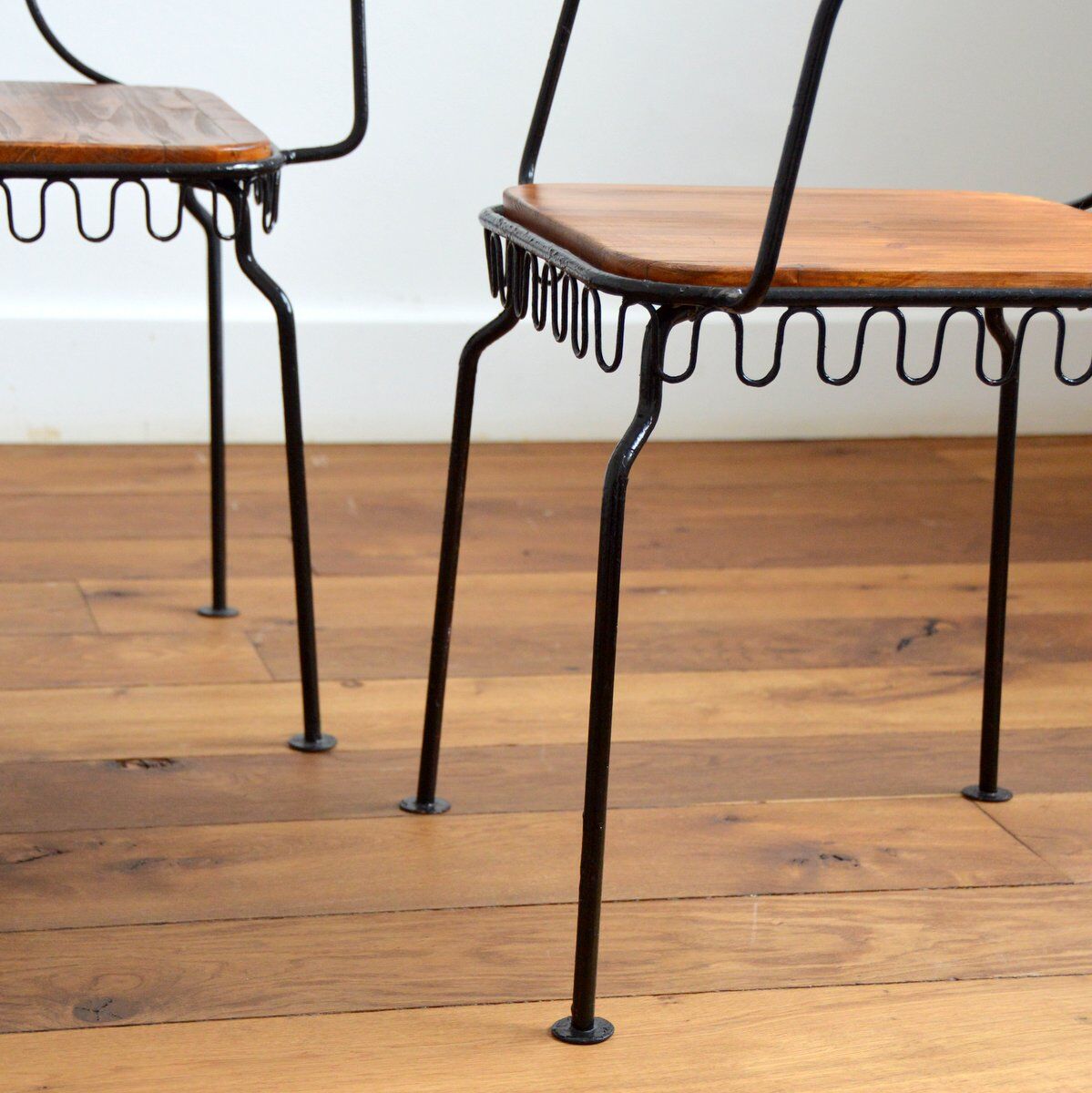 Suite of 4 vintage garden chairs 1950s