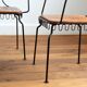 Suite de 4 chaises de jardin vintage 1950
