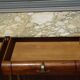 Art Deco sideboard in walnut with a marble top