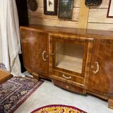 Art Deco sideboard buffet, walnut veneer, 30/40 mm thick