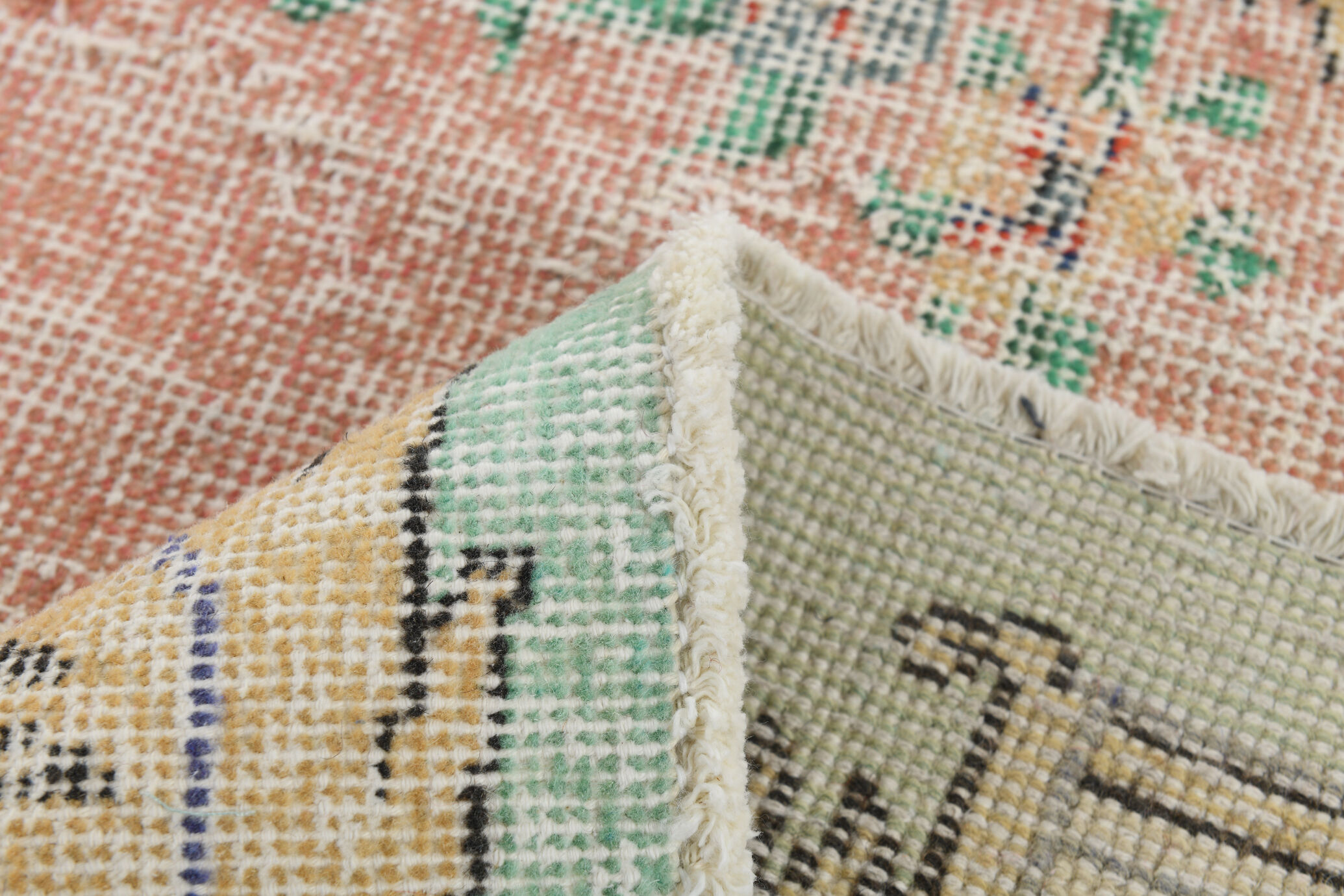 Pink madallion carpet rug 310x199cm