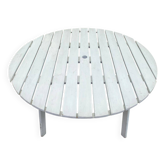 Table de jardin pliante EMU Italie en bois & métal blanc