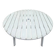 Table de jardin pliante EMU Italie en bois & métal blanc