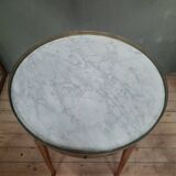 Marble top table called "bouillotte":