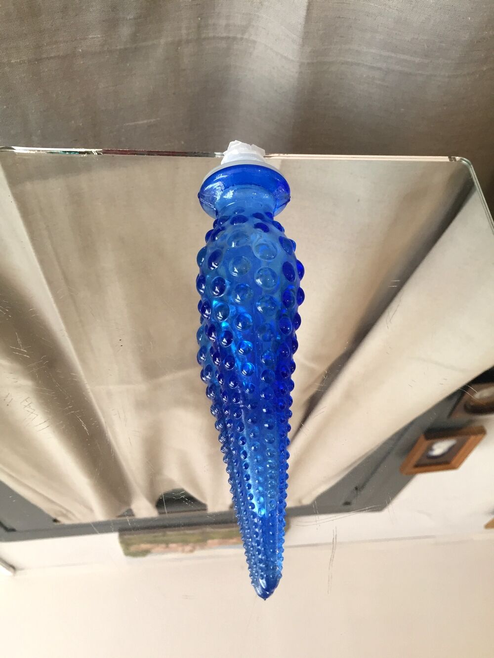 Superb cobalt blue bottle empoli genie made in italy